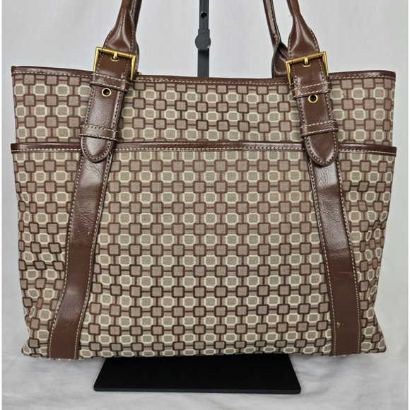 Nine West Tote Brown Tones 15" x 5" x 11" - Picture 16 of 16